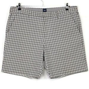 Gap Shorts White‎ Gray Plaid Size 38
